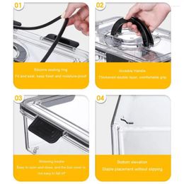 Storage Bottles Box With Sealing Ring Multi-purpose Food Buckle Closures Airtight Snack Container For Picnic