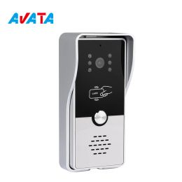 Doorbells Avata Call Phone Wired Video Doorbell Camera for Video Intercom WaterProof 1000TVL 4 Pin Wire Interface With RFID unlock