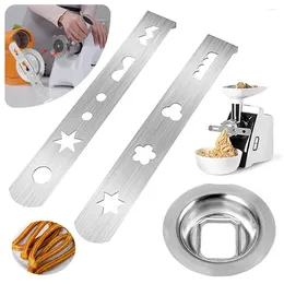 Baking Tools 2 Pcs Biscuit Attachment Stainless Steel With Connection Ring Pastry Grinder For Size 5