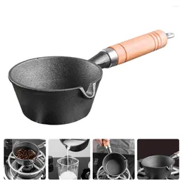 Pans Cast Iron Sauce Pan Stovetop Food Heating Kitchen