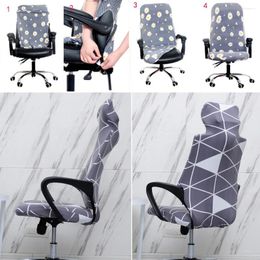 Chair Covers Case Slipcovers Stretch Gaming Cover With Headrest For Office Internet Cafe Computer Armrest Printed Seat