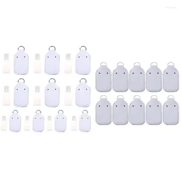 Storage Bottles 10Pcs Refillable Hand Sanitizer Holder Cover With For Key Ring Portable Soap Lotion Liquids Empty Keyc Drop