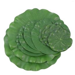 Decorative Flowers Simulation Artificial Lotus Leaves Garden Fountain Leaf Fishpond