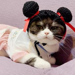 Dog Apparel Stylish Funny Cat Cap Adjustable Hat Puppy Headwear Fashion Accessories Pet Po Props