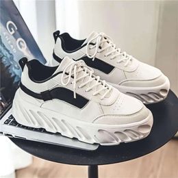 basketball Sports New Men's Solid Chunky Shoes, Casual Lace Up Comfy Soft Sole Sneakers for Outdoor Activities, Winter & Autumn