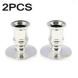 Candle Holders 2Pcs Plastic Base For Standard Candlestick Taper Dinner Home Decoration