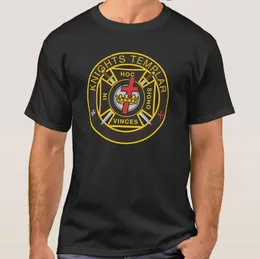 Men's T Shirts Knights Templar Military Commandery Badge Shirt. Short Sleeve Cotton Casual T-shirts Loose Top Size S-3XL