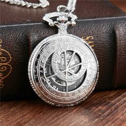 Pocket Watches Dr. Who Mechanical Pocket Fob Chain Silver British Clock Hollow Carved Handstyle for Men L240402
