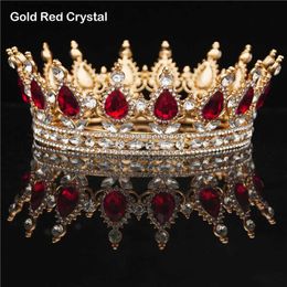 Wedding Hair Jewellery Bridal Crystals Headpieces Vintage Royal Queen King Tiaras and Crowns Men/Women Pageant Prom Diadem Ornaments Accessories L240402