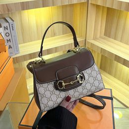 Designer Horseshoe buckle handbag niche design fashion crossbody vintage saddle single shoulder live streaming womens bag