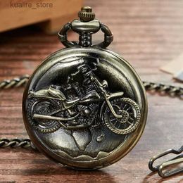 Pocket Watches Retro Hollow Men Pocket Laser Engraved Flip Bronze Fob Chain Necklace Quartz Clock Men Women Gift Reloj de bolsillo L240402