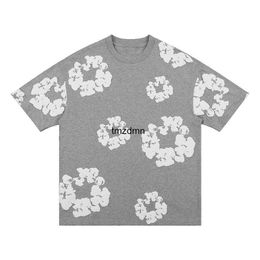 Designer Floral Graphic Harajuku Cotton Print Shorts Mens Demins Tears Shirt Shorts Woman Casual Print Demins Tears Shirt Short Pants 9973
