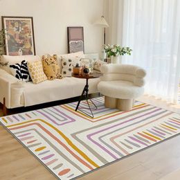 Abstract Geometric Thick Plush Carpets Simplicity Bedroom Decor Bedside Carpet Home Study Lounge Rug Large Area Living Room Rugs 240329