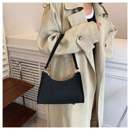 Evening Bags Retro Women's Handbag Designer Fashion Underarm Bag Leisure Shoulder PU Leather Travel Women Shopping