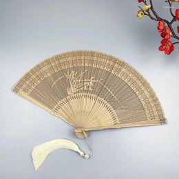 Decorative Figurines Folding Fan Women's Home Daily Hand Wedding Personalised Gift Full Bamboo Summer Cool And Easy To Carry Selfie