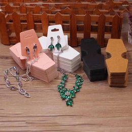 Jewellery Pouches 4.5x12cm 100 Card Set Paper Necklace/Bracelet/Hair Accessories Display Label Shoe Studs/Hanging Ear