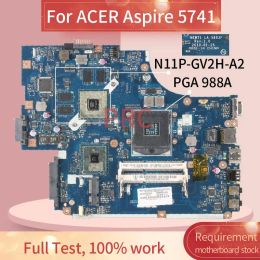 Motherboard For ACER Aspire 5741 Notebook Mainboard LA5893P HM55 PGA 988A N11PGV2HA2 DDR3 Laptop motherboard