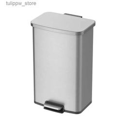 Waste Bins Better Homes Gardens 13.2 Gallon Rectangular Stainless Steel Trash Can Kitchen Step Trash Can L46