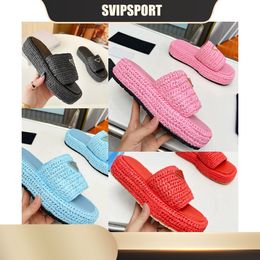 Designer Sandals Slippers Womens Summer platform flat Slides Thick heels Men Women Shoes Flora Slides rubber sole slides high quality 2024 size35-42 fashion