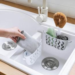 Kitchen Storage Sink Hanging Basket Waterproof Soap Holder 1 PC Brush Tools Bathroom Accessory Gadgets Multifunction Sucker