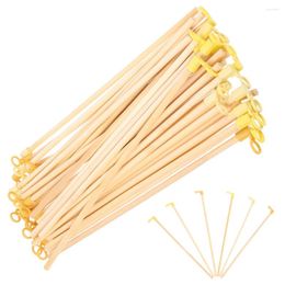 Candle Holders 50 Pcs Lantern Handle Wood Sticks Wooden Lanterns Poles Japanese Paper Festival Making Handheld