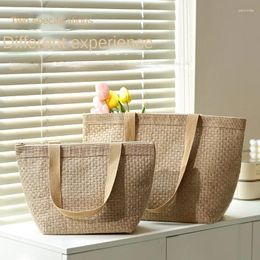 Storage Bags Portable Bag Shoulder Supermarket Shopping Eco-friendly Linen Travel Large-capacity Organisation