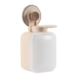 Liquid Soap Dispenser Wall-Mounted With Suction Cup Storage Manual Press Diffuser Container Organiser Home El Bathroom