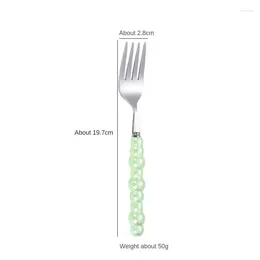 Forks Dessert Spoon Household Essentials Anti-corrosion Pearl Handle Very Durable Smooth Touch Tableware Steak Fork