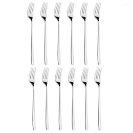 Dinnerware Sets 12 Pieces Of Mirror-polished Cutlery Set Top Grade Stainless Steel Silverware Fork Dessert Salad Fruit