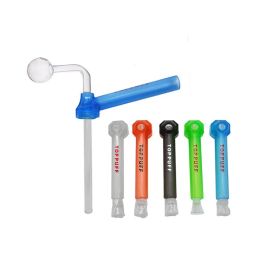 New Arrival TOPPUFF Top Puff Acrylic Bong Portable Screw-On Water Pipe Hand DIY Smoking Pipes Herb Holder Screw on Hookah Accessories LL