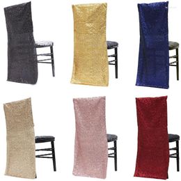 Chair Covers 5pcs Sequin Sashes 42x90cm Glitter Cover For Christmas Halloween Party Bride Baby Shower Wedding Decorations Dining Chairs