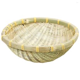 Bowls Bamboo Basket Mini Hamper Sundries Container Bathroom Storage Table Weaving Multipurpose Woven Organiser