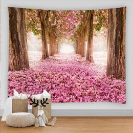 Tapestries Beautiful Flower Tree Path Tapestry Mandala Wall Hanging Boho Bedroom Rug Couch Blanket 11 Size