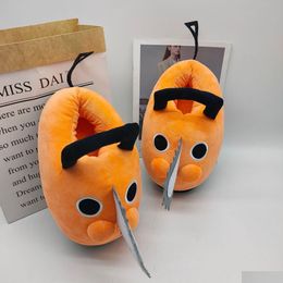 Stuffed & Plush Animals New Chainsaw Man Pochita Doll Slipper P Action Figure Drop Delivery Toys Gifts Dhjts