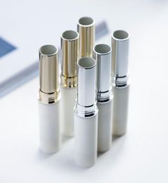 11mm White Lipstick Tube DIY Empty Refillable Lip Balm Cosmetic Packaging Container Fast F32694453584