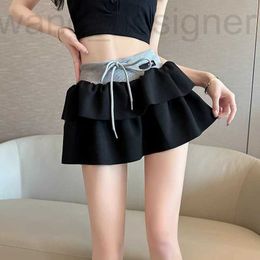 Skirts designer Spring/Summer New Miu Home Waist Spliced Cake Short Skirt XYSC