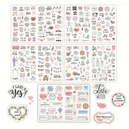 Gift Wrap German Wedding Congratulations Signl Stickers Art Label Scrapbooking Packing Paper Sticker Party Home Decor Tag Crafts