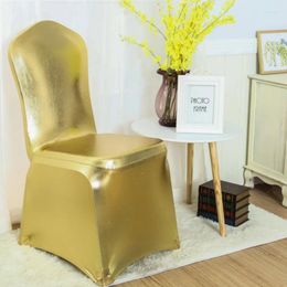 Chair Covers Metallic Cover Wedding Decoration Shiny Bronze Colour Lycra Luxury Design Nice Quality Birthday Party El