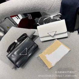 2024 New Designer womens crossbody shoulder Fashion Letter Square Womens One Crossbody Small Bag Triangle Label bag