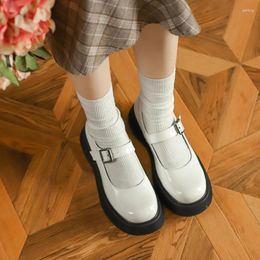 Dress Shoes Platform Mary Jane Women's Autumn Japanese Jk Uniform Wedge High Heels 5cm Pump Anime Cosplay Gothic Harajuku