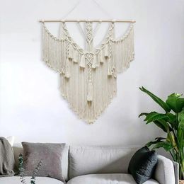 Tapestries Wall Hanging Tapestry Bohemian Decoration 110x100cm Tassels Home Decor For Apartment Holiday