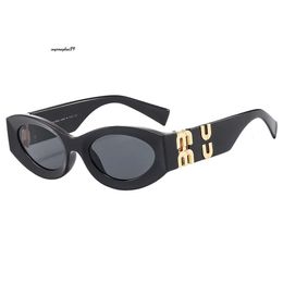 mui mui sunglasses Official Website Version Small Round Frame Cat's Eye Glasses with MUI Original Box