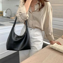Shoulder Bags Women Leather Bag Big Capacity Retro Tote Handbag Casual Satchel Hobo PU Armpit Girl Stylish Purse