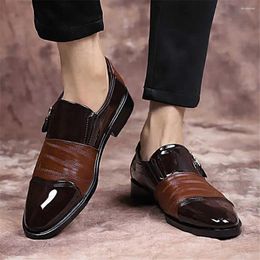 Dress Shoes Semi Formal Mocasino Boots For Men Heels Brown Men's Sneakers Sports Sho Practise Brand Name Scarp Shouse