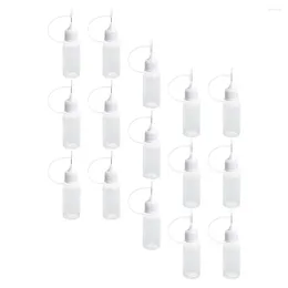 Vases 15pcs Needle Tip Glue Bottle Transparent Applicator Oil Filling Bottles