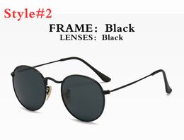 Designer Men Women Sunglasses 3447 Glasses Luxury Black Frame Metallic Polarised UV400 Glass Lens Sunglasses Premium Edition with Box 46S3