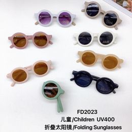 Sunglasses Folding Children's Fashion Baby Boys Girls Sun And UV Protection