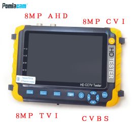 Display IV8W CCTV tester monitor for 8MP AHD TVI CVI CVBS camera testing RS485 PTZ control VGA HDMI input UTP Cable testing