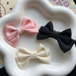 Dog Apparel 10pcs Cute Solid Ribbon Bowknot Hair Clips For Pet/Baby Girls Handmade Bows Hairpin Barrettes Headwear Accessories