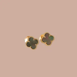 Trendy plated gold earrings designer for women clover luxury earing jewelry women diamond oorbellen wedding frivole designer earings for lady formal zl204